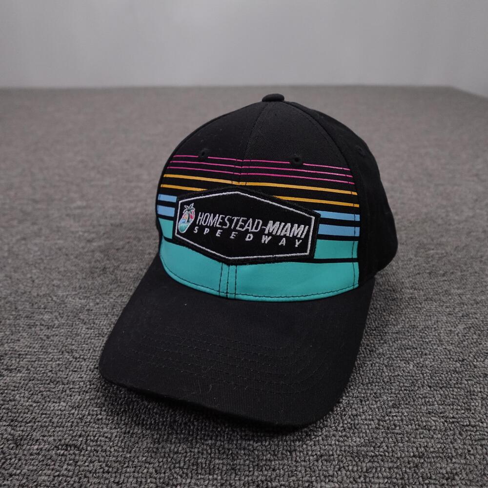 Homestead-Miami Speedway Hat Cap Strap Back Mens One Size Black NASCAR Racing